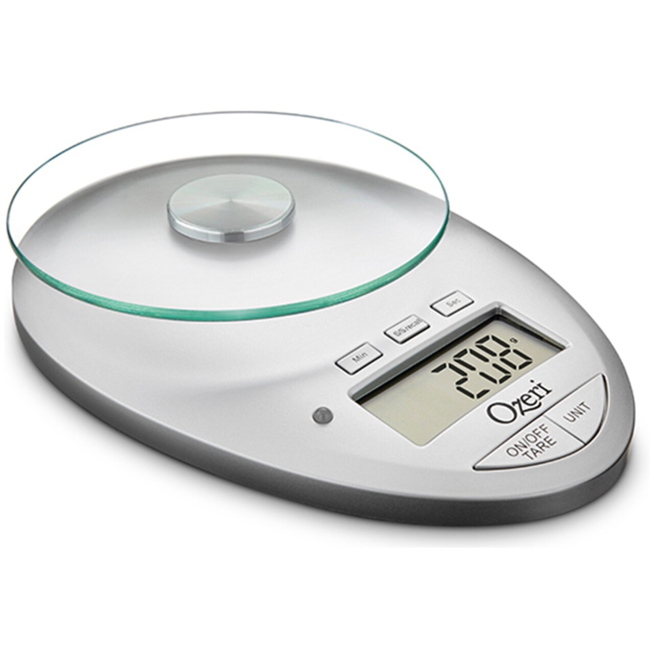 Ozeri Pro Ii Digital Kitchen Scale Glass Platform Timer 12Lbs Capacity